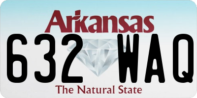 AR license plate 632WAQ