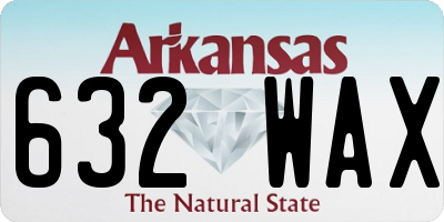 AR license plate 632WAX