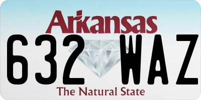AR license plate 632WAZ