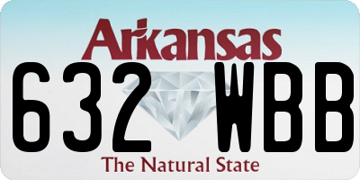 AR license plate 632WBB