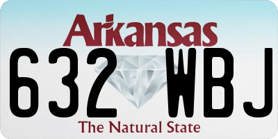 AR license plate 632WBJ