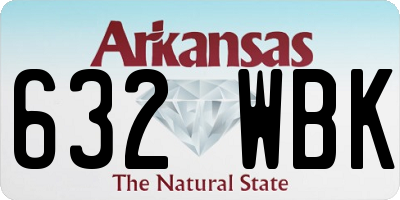 AR license plate 632WBK