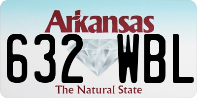 AR license plate 632WBL