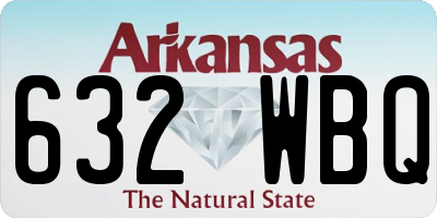 AR license plate 632WBQ