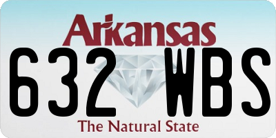 AR license plate 632WBS