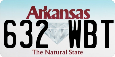 AR license plate 632WBT