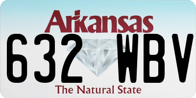 AR license plate 632WBV