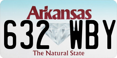 AR license plate 632WBY