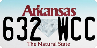 AR license plate 632WCC