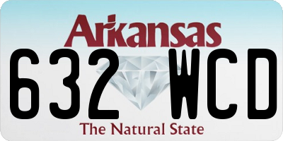 AR license plate 632WCD