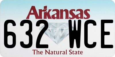 AR license plate 632WCE