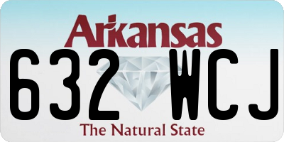 AR license plate 632WCJ