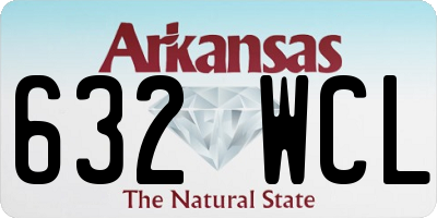 AR license plate 632WCL