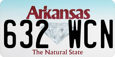 AR license plate 632WCN