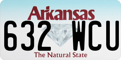 AR license plate 632WCU