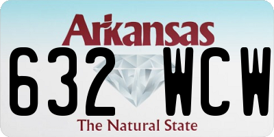 AR license plate 632WCW
