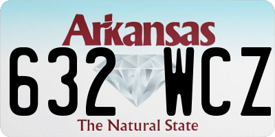 AR license plate 632WCZ