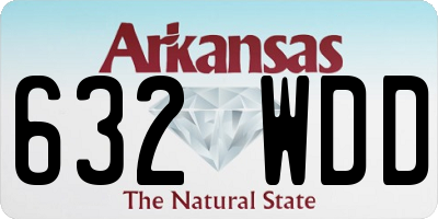 AR license plate 632WDD