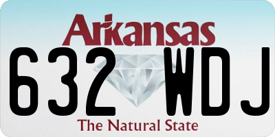 AR license plate 632WDJ