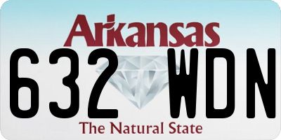 AR license plate 632WDN