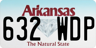 AR license plate 632WDP