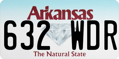 AR license plate 632WDR