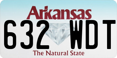 AR license plate 632WDT