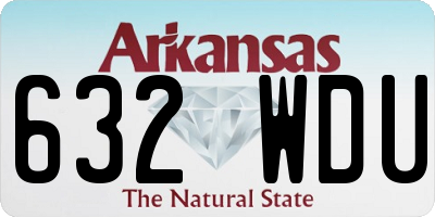 AR license plate 632WDU