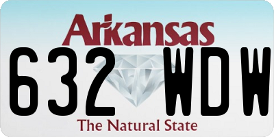 AR license plate 632WDW