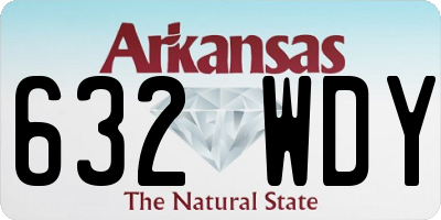 AR license plate 632WDY