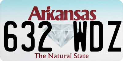 AR license plate 632WDZ