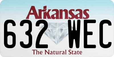 AR license plate 632WEC