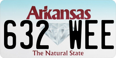 AR license plate 632WEE