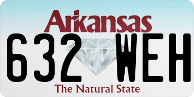 AR license plate 632WEH