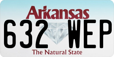 AR license plate 632WEP
