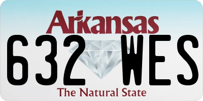 AR license plate 632WES
