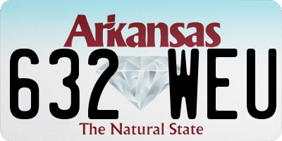 AR license plate 632WEU
