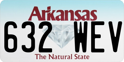 AR license plate 632WEV