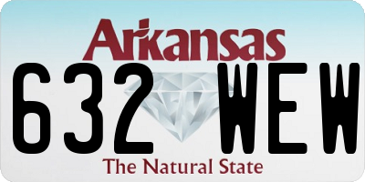AR license plate 632WEW