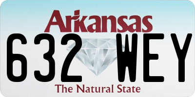 AR license plate 632WEY