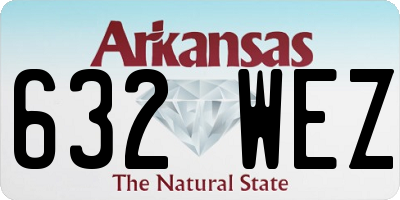 AR license plate 632WEZ