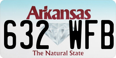 AR license plate 632WFB