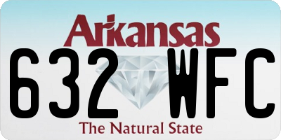 AR license plate 632WFC