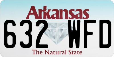 AR license plate 632WFD
