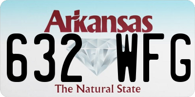 AR license plate 632WFG