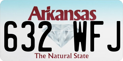AR license plate 632WFJ