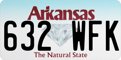 AR license plate 632WFK