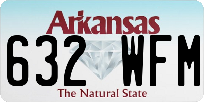 AR license plate 632WFM