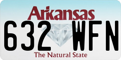 AR license plate 632WFN