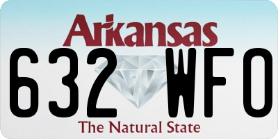 AR license plate 632WFO